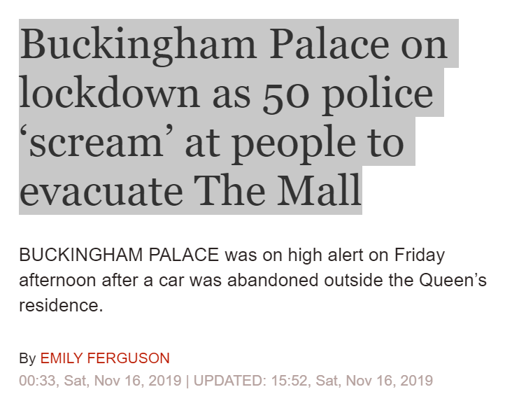 Buckingham Palace on lockdown as 50 police ‘scream’ at people to evacuate The Mall
BUCKINGHAM PALACE was on high alert on Friday afternoon after a car was abandoned outside the Queen’s residence. Prince Andrew
